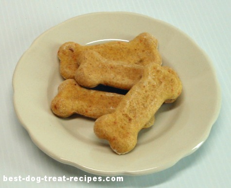anise seed dog bones on a white plate