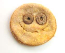 Smiley Face dog cookies