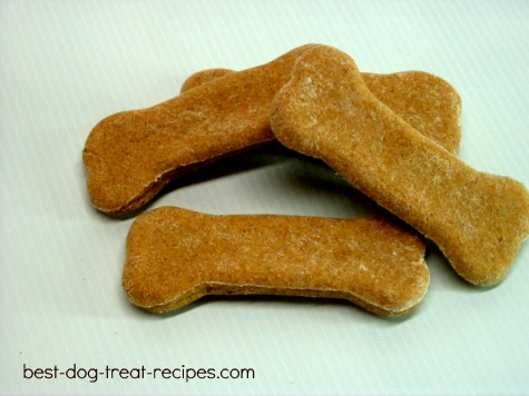 Homemade gingerbread dog bones